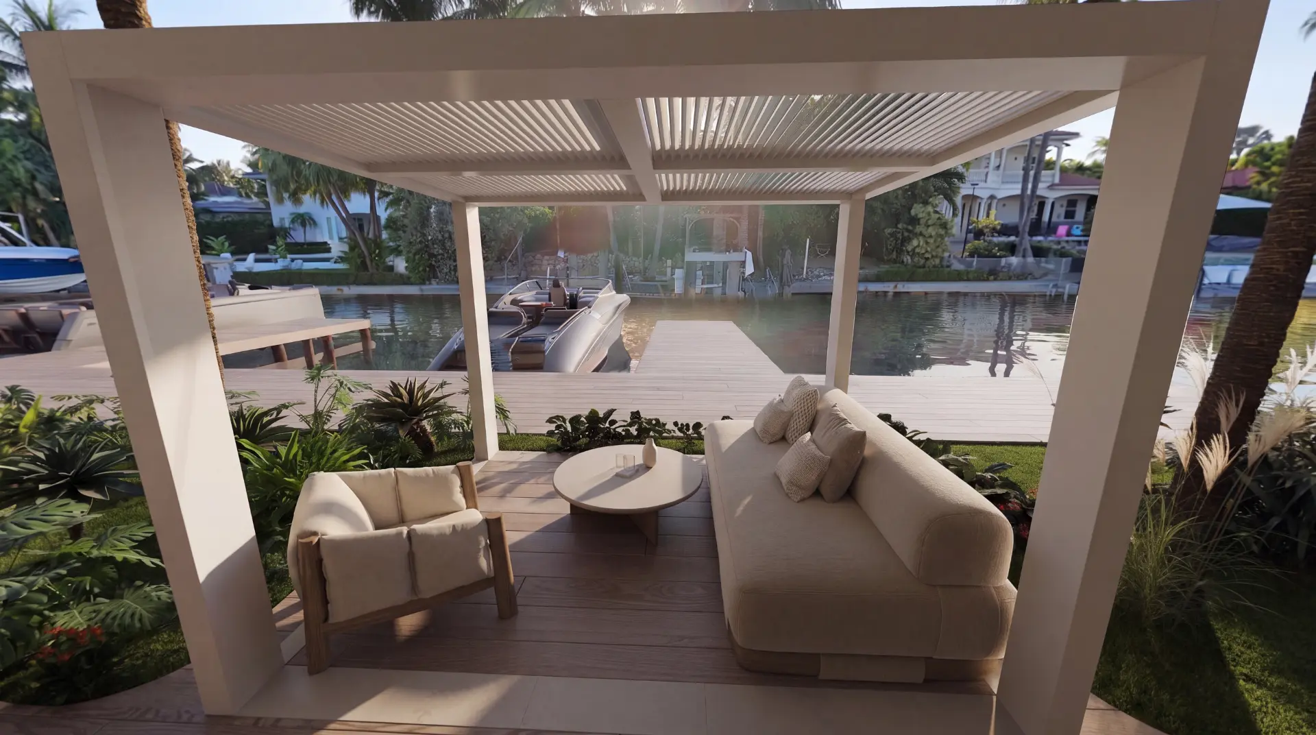 Waterfront cabana
